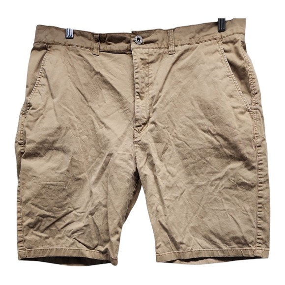 Free Planet Other - Free Planet Mens Shorts Size 38 Brown Cotton Blend Stretch‎ Casual Inseam Fit
